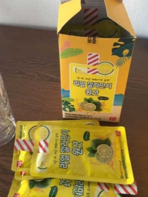 장수농가 리얼깔라만시 원샷 50ml 10팩+보틀 — 4.5점을 준 리뷰어가 2019년 5월 올린 사용 사진