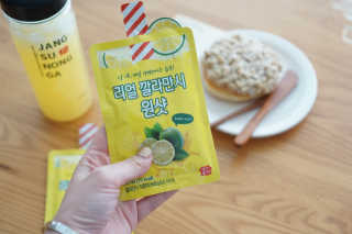 장수농가 리얼깔라만시 원샷 50ml 10팩+보틀 — 5점을 준 리뷰어가 2019년 5월 올린 사용 사진