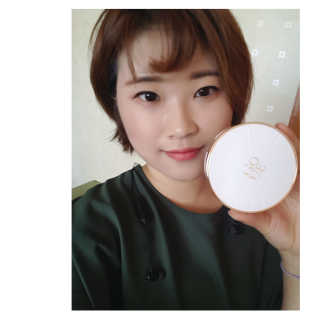 고유에 화이트닝 앰플쿠션 SPF50+, PA++++ — 4.33점을 준 리뷰어가 2018년 7월 올린 사용 사진