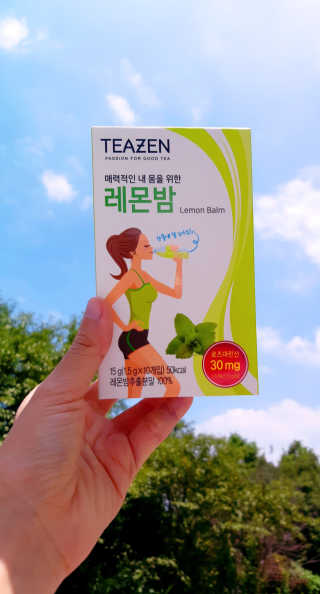 티젠 레몬밤 + 마이보틀 — 3점을 준 리뷰어가 2018년 7월 올린 사용 사진
