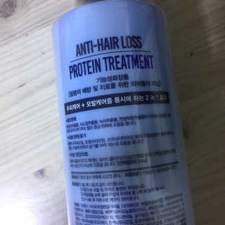 다슈코리아 다슈 데일리 안티 헤어로스 단백질 트리트먼트 500ml — 5점을 준 리뷰어가 2018년 11월 올린 사용 사진