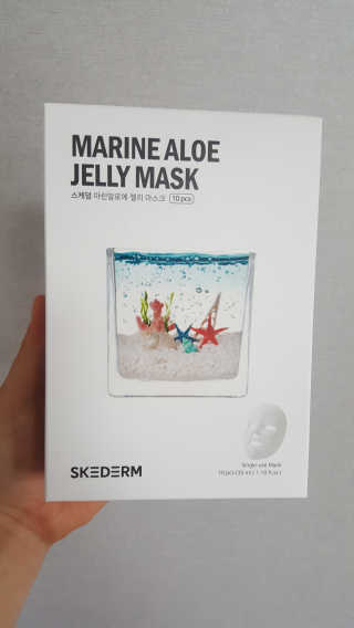 스케덤 마린 알로에 젤리 마스크 — 4점을 준 리뷰어가 2019년 6월 올린 사용 사진