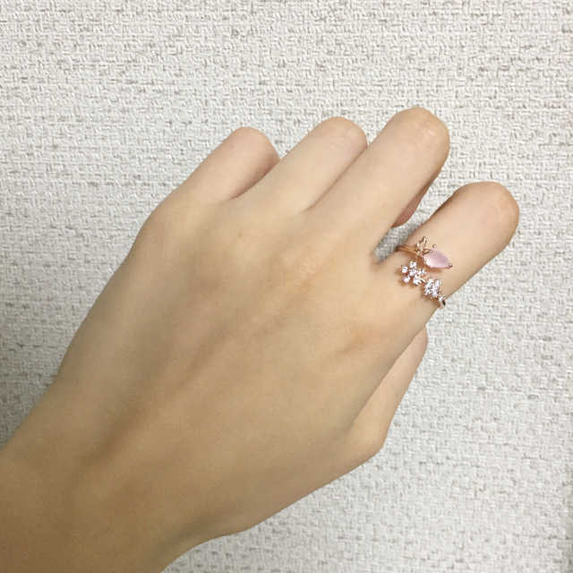 천연장미수정 뮤즈반지 리뷰 사진