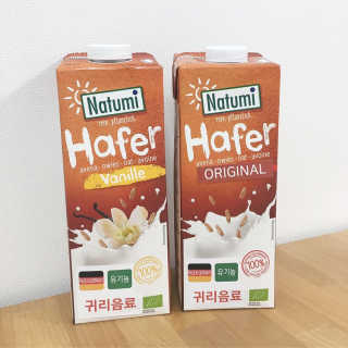 나투미 귀리음료 오리지날 1L + 바닐라 1L — 4점을 준 리뷰어가 2019년 2월 올린 사용 사진