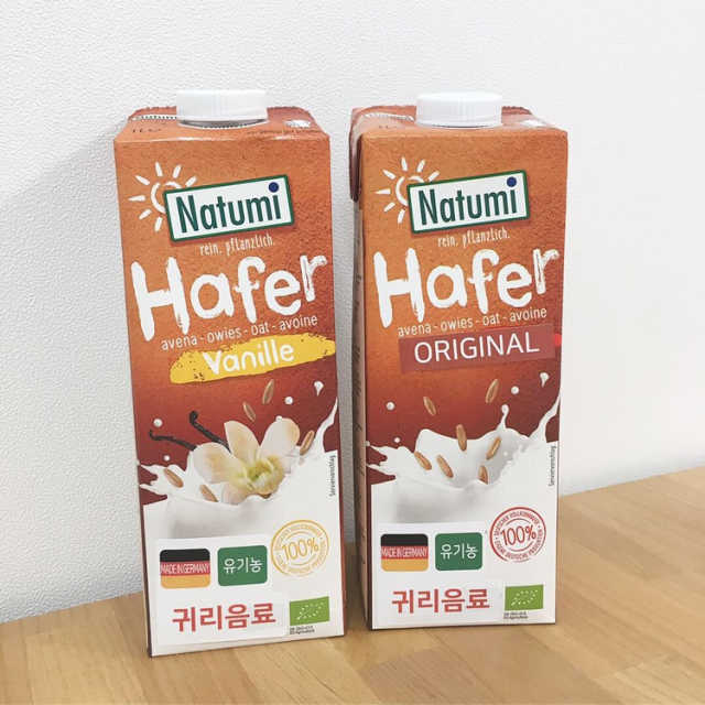 나투미 귀리음료 오리지날 1L + 바닐라 1L 리뷰 사진