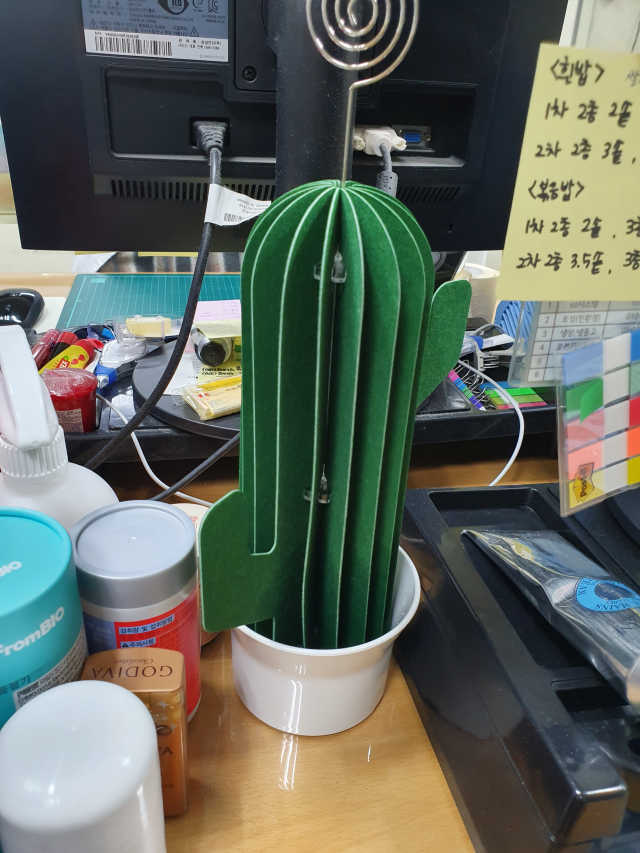 [힐링팟] 부직포 가습기 2종 선인장, 트리 리뷰 사진