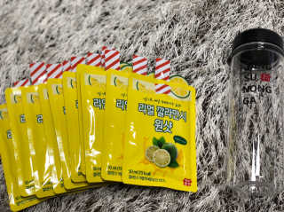 장수농가 리얼깔라만시 원샷 50ml 10팩+보틀 — 4점을 준 리뷰어가 2019년 4월 올린 사용 사진