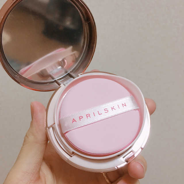 APRILSKIN MAGIC SNOW CUSHION PINK # 01 리뷰 사진