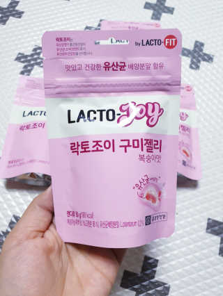 락토조이 구미젤리 복숭아맛 — 5점을 준 리뷰어가 2019년 8월 올린 사용 사진