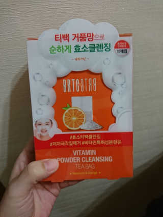 비알티씨 V10 파우더 클렌징 티백 2종 — 5점을 준 리뷰어가 2019년 2월 올린 사용 사진