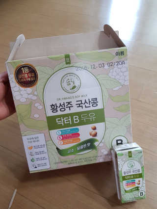 이롬 황성주 국산콩 닥터두유 3종 — 4점을 준 리뷰어가 2018년 5월 올린 사용 사진