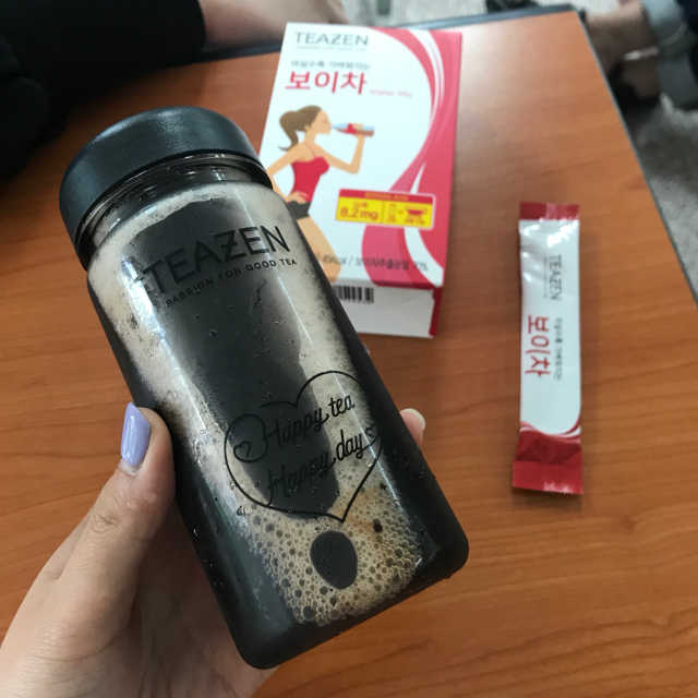 티젠 보이차 + 마이보틀 세트 리뷰 사진