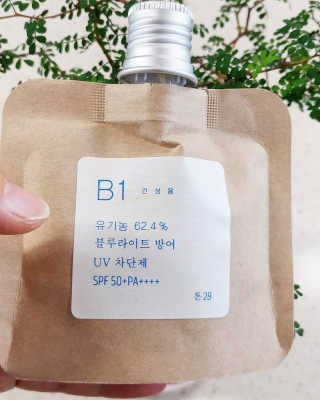 톤28 유기농 블루라이트 방어 UV 차단거리 건성용 B1 — 4점을 준 리뷰어가 2019년 4월 올린 사용 사진
