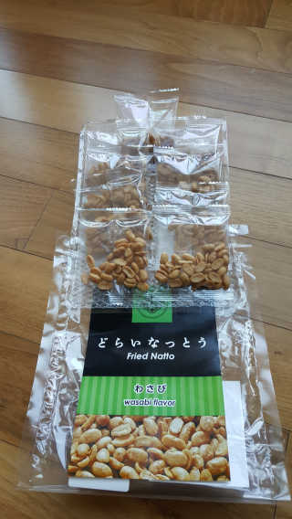 맛있는드라이낫또 프라이드낫또 와사비플레이버 — 4.67점을 준 리뷰어가 2018년 1월 올린 사용 사진