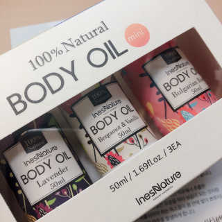 이네스네이쳐 천연 바디오일 미니 3종세트 50ml — 4.83점을 준 리뷰어가 2018년 5월 올린 사용 사진