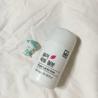 네츄럴굿띵스 퓨어 락토 철분 60일분 — 3.33점을 준 리뷰어가 2018년 2월 올린 사용 사진