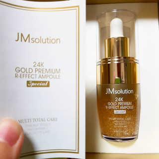 JM솔루션 24K 골드 프리미엄 알 이펙트 앰플 스페셜 — 5점을 준 리뷰어가 2018년 12월 올린 사용 사진