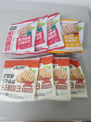 랭킹닭컴 잇메이트 닭가슴살 스테이크 혼합 1kg — 5점을 준 리뷰어가 2020년 1월 올린 사용 사진