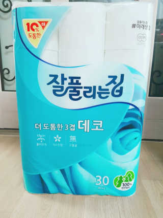 잘풀리는집 더 도톰한 3겹 데코 30롤 — 5점을 준 리뷰어가 2018년 5월 올린 사용 사진