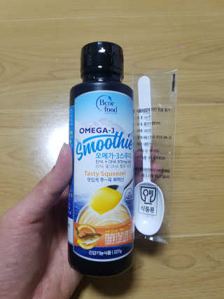 오메가-3스무디 [오메가스무디] 짜먹는 오메가3 DHA 임산부 어린이 — 5점을 준 리뷰어가 2019년 3월 올린 사용 사진
