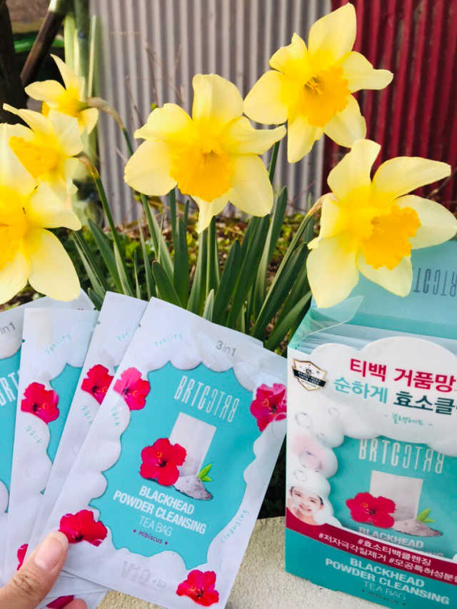 V10 파우더 클렌징 티백 2종 리뷰 사진