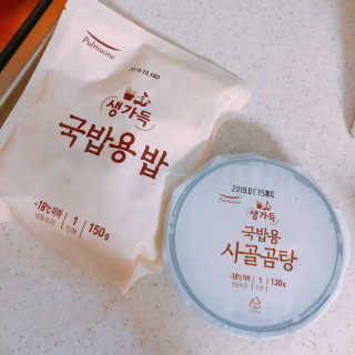 [풀무원] 사골곰탕국밥 황태해장국밥 — 5점을 준 리뷰어가 2018년 6월 올린 사용 사진