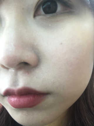 라임코스메틱 V 콜라겐 앰플 쿠션 — 1점을 준 리뷰어가 2020년 1월 올린 사용 사진