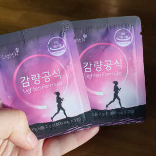[감량공식] 다이어트 건강기능식품 — 5점을 준 리뷰어가 2020년 1월 올린 사용 사진