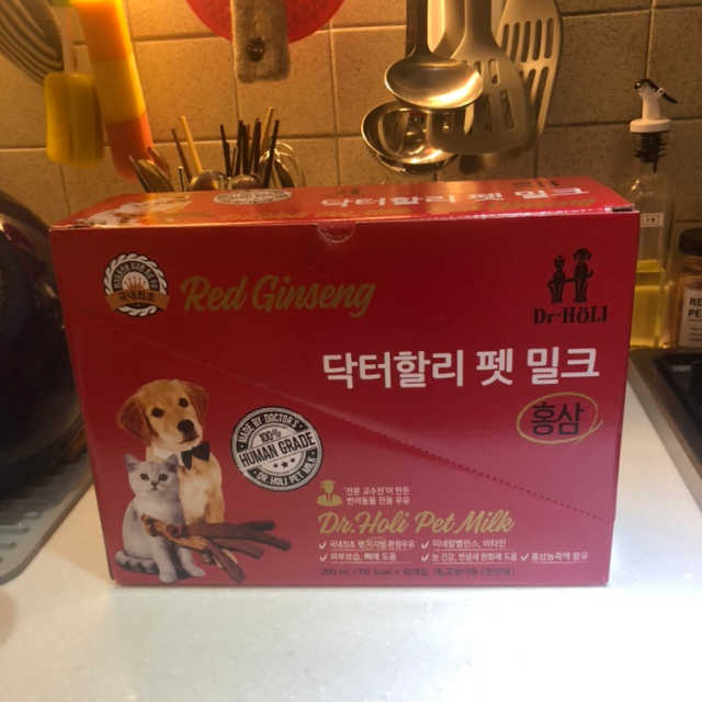 닥터할리 펫밀크 홍삼 5ea 리뷰 사진