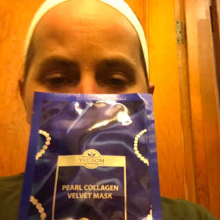 Pearl Collagen Velvet Mask 1 BOX by YVESOM — 5점을 준 리뷰어가 2019년 3월 올린 사용 사진