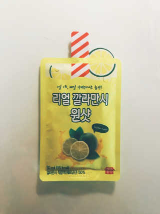 장수농가 리얼깔라만시 원샷 50ml 10팩+보틀 — 4.5점을 준 리뷰어가 2019년 5월 올린 사용 사진