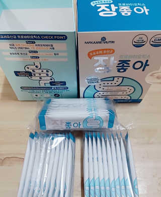메이준뉴트리 모유유래 유산균 장좋아 2gx30포 — 5점을 준 리뷰어가 2020년 2월 올린 사용 사진
