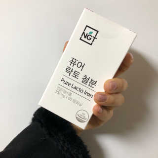 네츄럴굿띵스 퓨어 락토 철분 60일분 — 4.33점을 준 리뷰어가 2018년 2월 올린 사용 사진