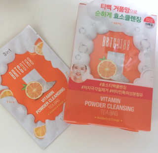 비알티씨 V10 파우더 클렌징 티백 2종 — 4.5점을 준 리뷰어가 2019년 2월 올린 사용 사진