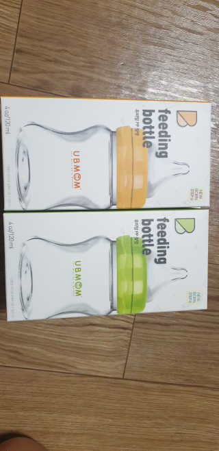 유비맘 신생아젖병 120ml 트리플팩_ 젖꼭지 포함 — 5점을 준 리뷰어가 2020년 2월 올린 사용 사진