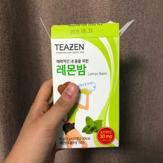 티젠 레몬밤 + 마이보틀 — 3.17점을 준 리뷰어가 2018년 7월 올린 사용 사진