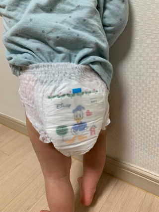 보솜이 베이비케어 팬티형 기저귀 — 5점을 준 리뷰어가 2019년 3월 올린 사용 사진