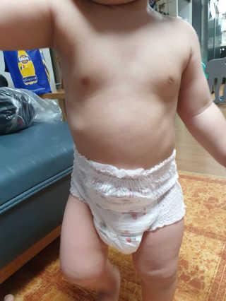 보솜이 액션핏 팬티형 — 4.5점을 준 리뷰어가 2019년 3월 올린 사용 사진