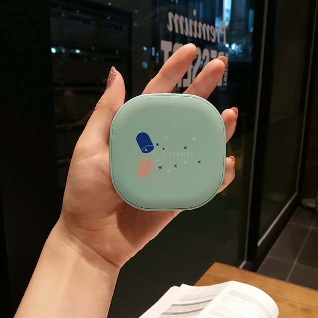 알약쿠션 리뷰 사진