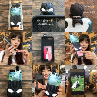 하이키키 마블 피규어 카드 케이스 — 5점을 준 리뷰어가 2018년 4월 올린 사용 사진