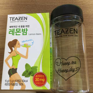 티젠 레몬밤 + 마이보틀 — 4점을 준 리뷰어가 2018년 7월 올린 사용 사진