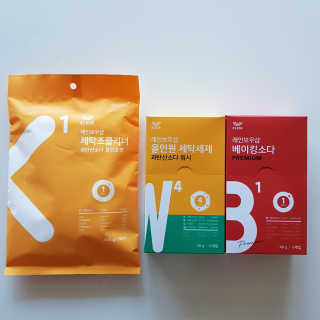 레인보우샵 올인원세탁세제,베이킹소다 스틱포6개입+세탁조클리너 — 4.83점을 준 리뷰어가 2018년 3월 올린 사용 사진