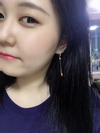 수앤수 원터치귀걸이 로즈핑크컬러 13종 모음 — 5점을 준 리뷰어가 2019년 3월 올린 사용 사진