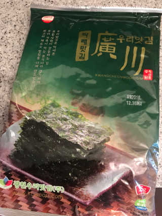 광천우리맛김 파래향 듬뿍, 바삭한 광천우리파래김 6매10봉 — 5점을 준 리뷰어가 2018년 6월 올린 사용 사진