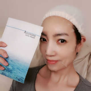 고보습에 화이트닝 아미모네 바다마스크팩 10매입 — 5점을 준 리뷰어가 2020년 1월 올린 사용 사진