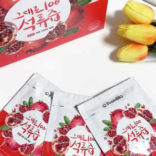 프롬바이오 오직 석류만 [그대로100 석류즙] 하루 1포로 건강하게 — 5점을 준 리뷰어가 2019년 12월 올린 사용 사진