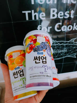 과일야채샐러드 썬업 과일야채 샐러드 3종 — 5점을 준 리뷰어가 2018년 7월 올린 사용 사진