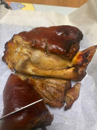 행복먹거리공작소 맥족. 맥주에 빠진 족발 550g + 마늘소스 70g — 5점을 준 리뷰어가 2020년 1월 올린 사용 사진