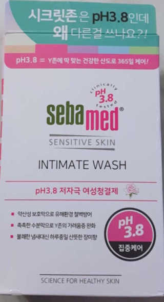 세바메드 인티메이트 워시 pH3.8 - 여성청결제 — 5점을 준 리뷰어가 2019년 7월 올린 사용 사진