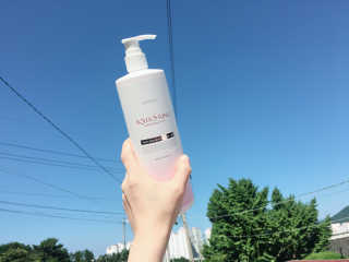 아쿠아큐링 아쿠아S링 퓨어리프레싱 헤어케어 500ml — 5점을 준 리뷰어가 2018년 8월 올린 사용 사진